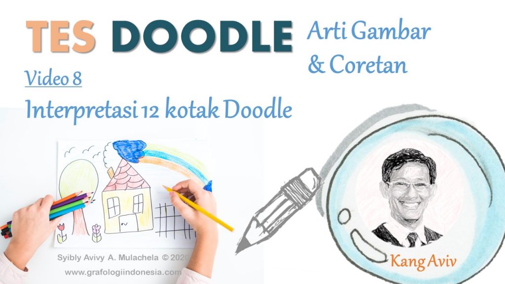 tes doodle arti gambar coretan arti warna 12 kotak