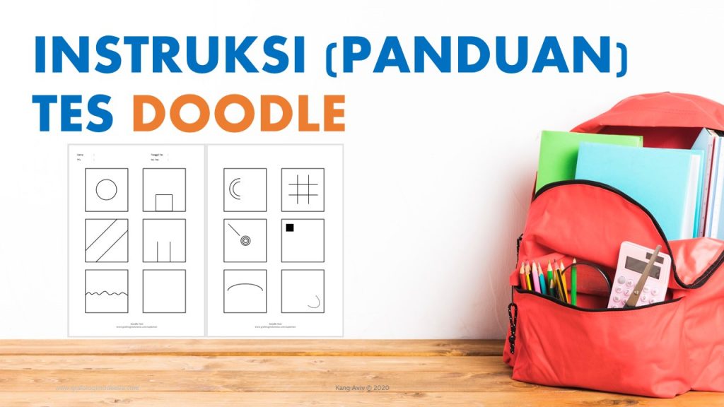tes doodle arti gambar coretan arti warna 12 kotak