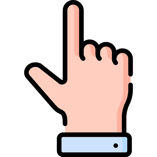 up pointing arah panah nunjuk jari