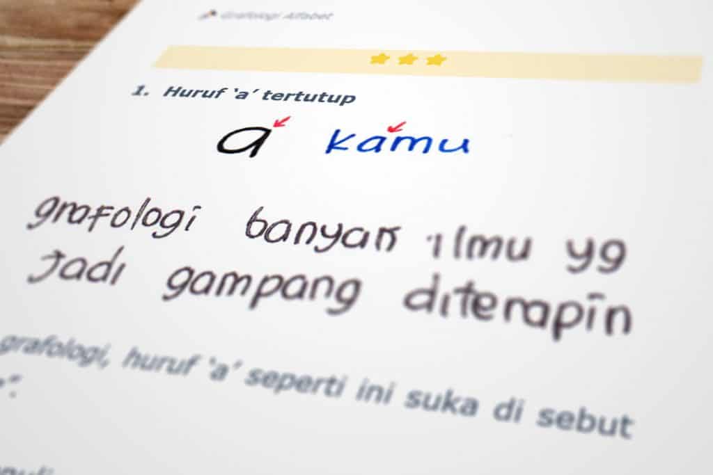 Grafologi alfabet - gb001