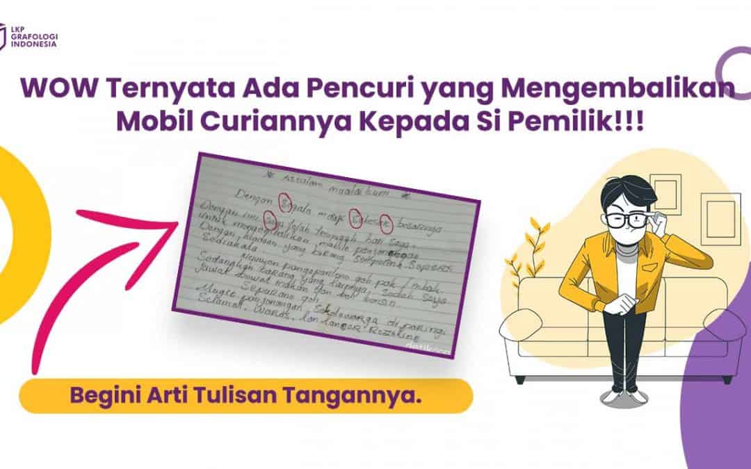 Pencuri mengembalikan Mobil Curiannya!! Mau Tahu arti Tulisan Tangannya??