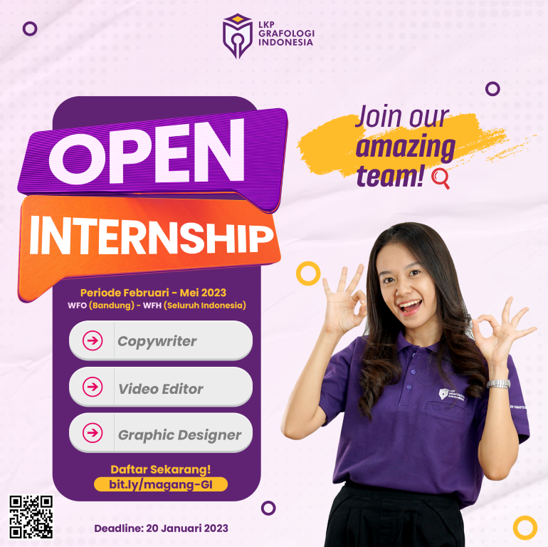 Loker Magang (Internship) LKP Grafologi Indonesia 2023