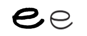 bentuk huruf e yang bulat memiliki potensi berkarir sebagai customer service