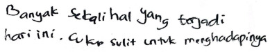 tulisan tangan remaja yang perlu diperhatikan