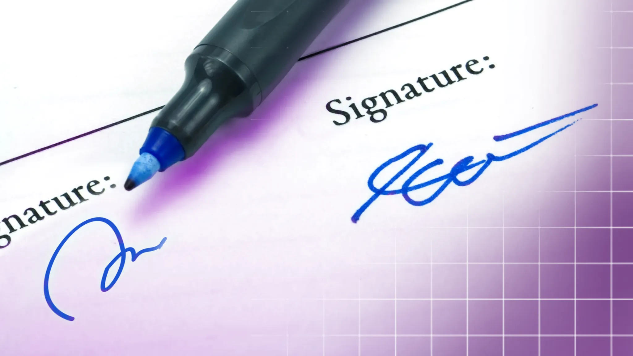 tanda tangan simpel dan rumit