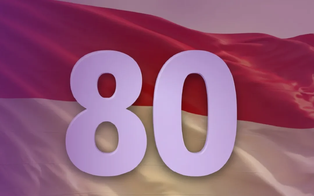 HUT RI Ke-80: Penasaran Arti Tulisan Tangan Angka 8 dan 0?